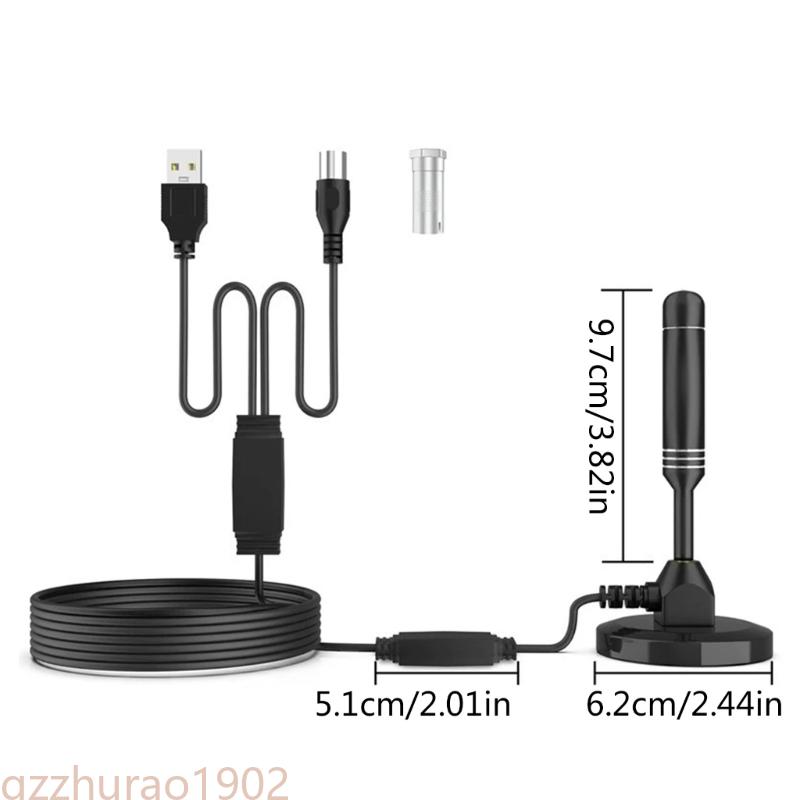 97qb antenne tv digitali dvb-t a lunga distanza con doppio boost hdtv 4k 172-240 /470-860 ricevitore antenna interna
