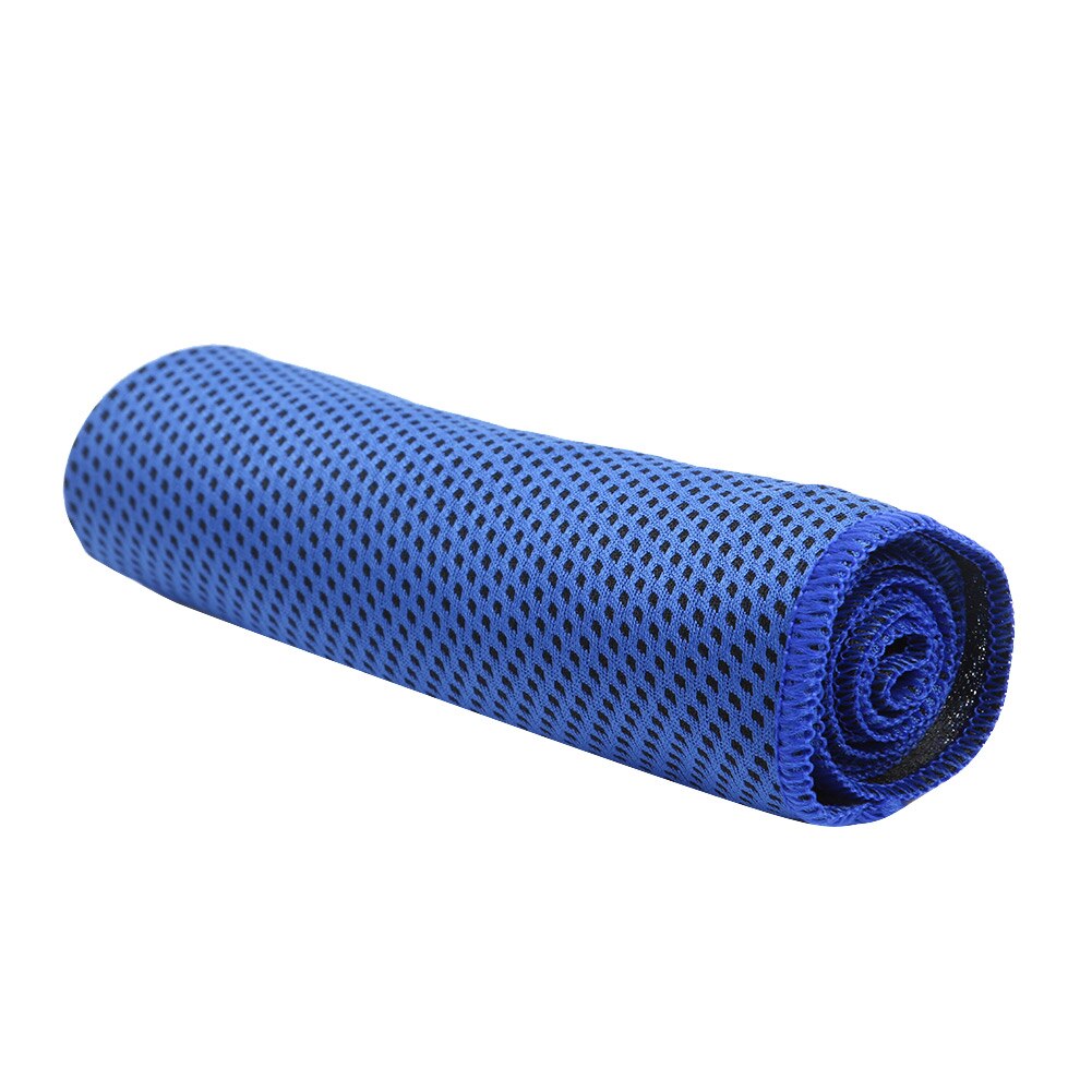 Sports Ice Cold Towel Summer Gym Outdoor Fitness Exercise Quick Dry Cooling Towel for Men Women Unisex: Blue