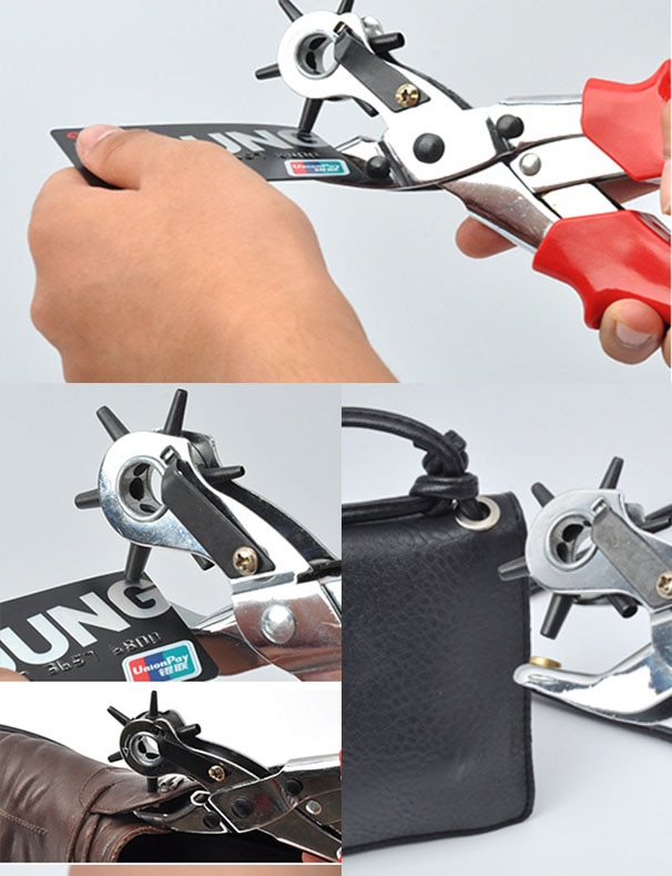 Professionelle NäHenne für Leder und schwer-Pflicht Stoffe mit NäHenne Nadeln Locher Gürtel schlagen Pvc Karte OBT025