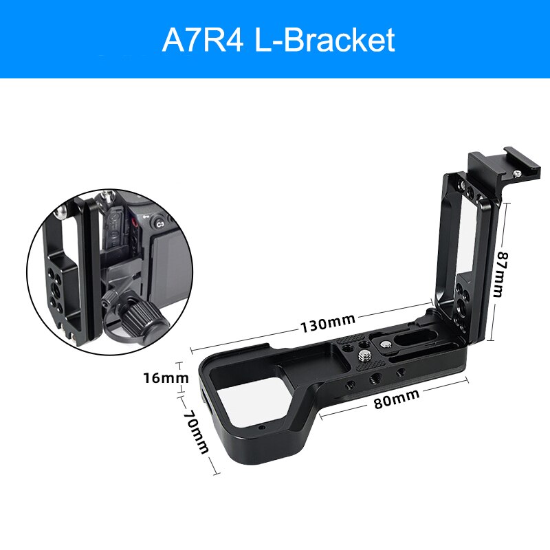 Selens L-Bracket Camera Grip For Sony A7M3 A7R4 For Nikon Z6 Z7 CamFi Universal Extendable Aluminum Alloy L Type Camera Cage Rig: For A7R4