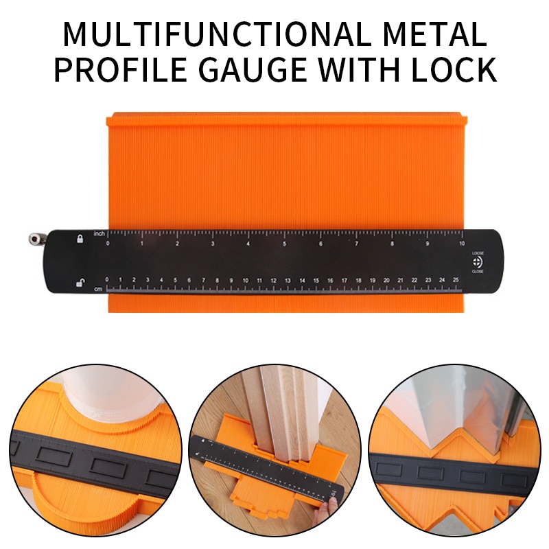Shaping Measure Ruler Lock Wider Contour Gauge Profile Duplicator Tool A... – Vicedeal