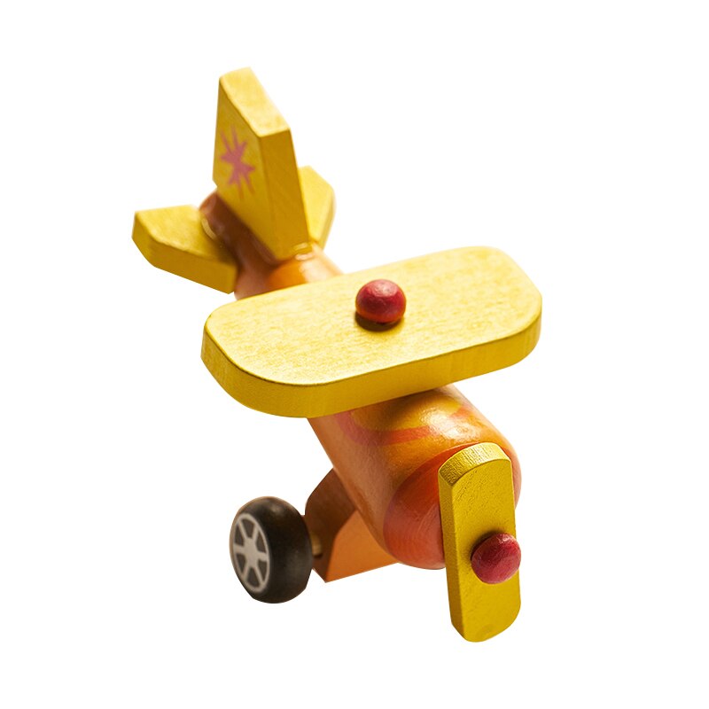 1 PCS Kinder Holz Autos Zug Flugzeug Lkw Modell Spielzeug Montessori Holz Bildung Fahrzeug Spielzeug Simulation Autos Decor: 9
