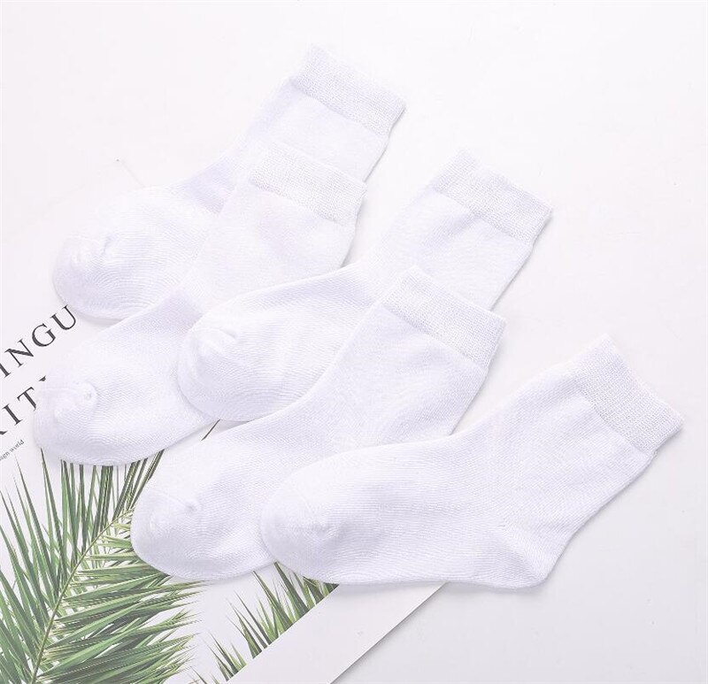 5pairls/viel Jungen Mädchen Reine Weiße Socken für freundlicher Baby Weiche Baumwolle freundlicher Socken verlieren Komfortable Kleinkind Schwarz weiße Socken