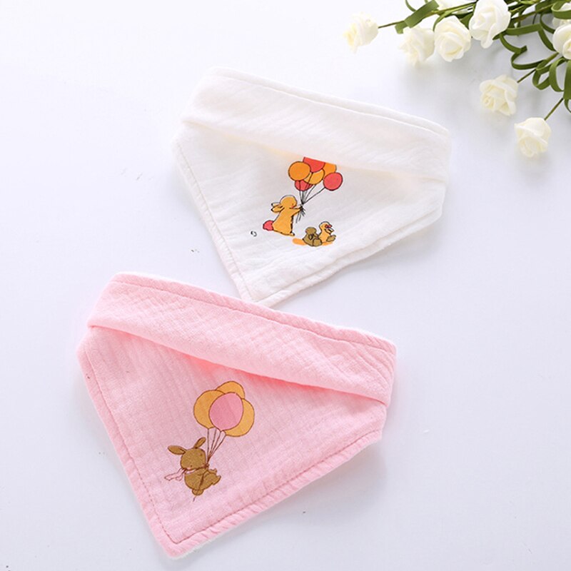 2 pz/impostato Del bambino Bavaglini Ispessimento 2 Strati di Garza di Mussola Del bambino per Bambini rutto Morbido saliva Asciugamano Alimentazione Del bambino di Stoffa di Alta Qualità