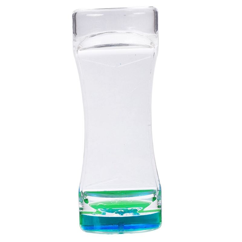 Liquid Timer Bubble Motion Timer for Sensory Play Visual Bubble Gravity Blue+Green