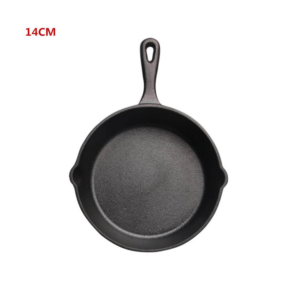 Cast Iron Pot Non-stick Pot Small Frying Pan 14/16 / 20cm Pan Mini Egg Pancake Pan Induction Cooker Gas Stove Universal: 14cm