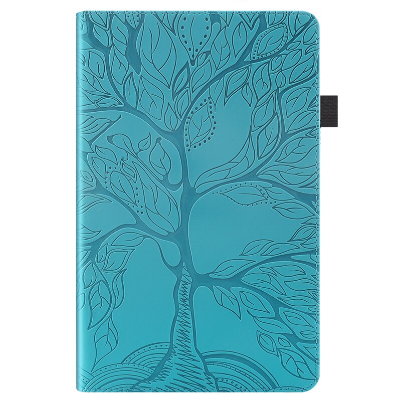 Tablet Case for iPad 8th 7th Gen 10.2" - Embossed Leather Folio Cover - Shockproof & Anti-Dust: Blue / For iPad 7 10.2 2019