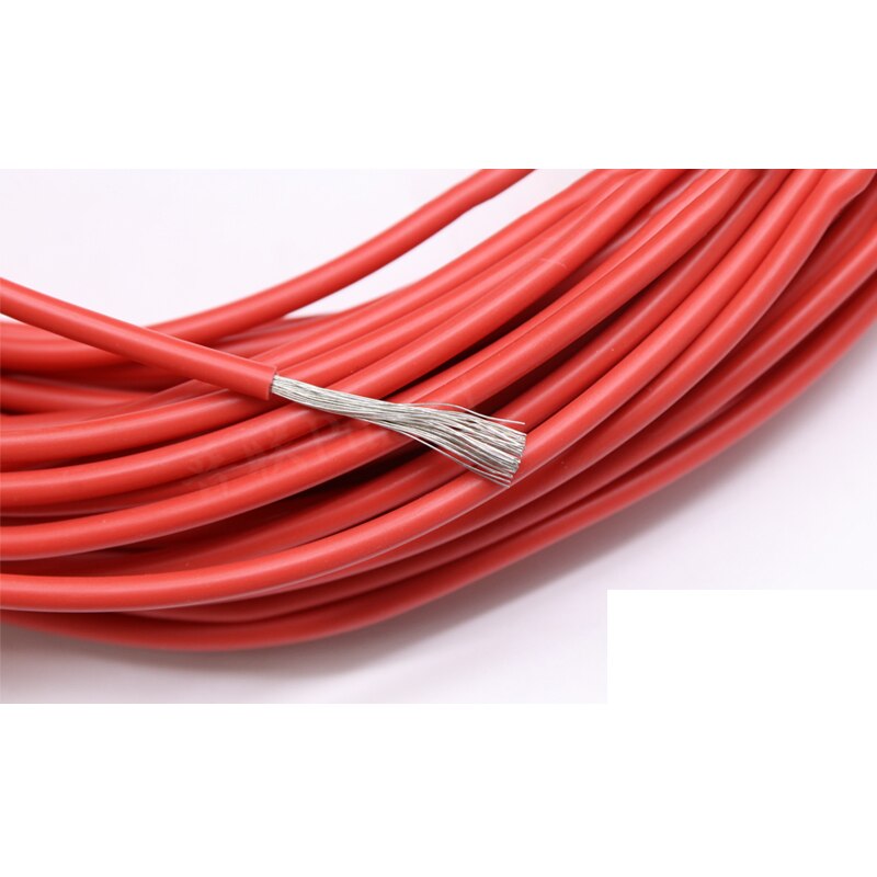 Yellow-green Wire Silicone Heat-resistant Cable Wiring Soft Silicone Wire UL3135 Tinned Copper Wire Cable 30-10 AWG