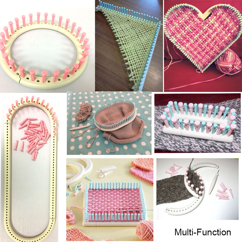 Multi-Function Craft Yarn 5000-100 Martha Stewart Crafts Knit and Weave Loom Kit DIY Tool Adjustable Accessories Knitting Board