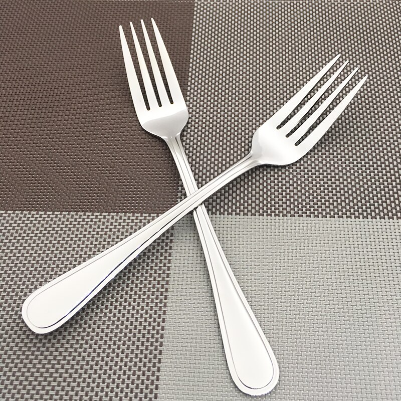 4 6 10 12pcs Dinner Fork set Stainless steel Serving Fork Slimline pattern Table Forks Dessert Salad Fruit Flatware Cutlery set