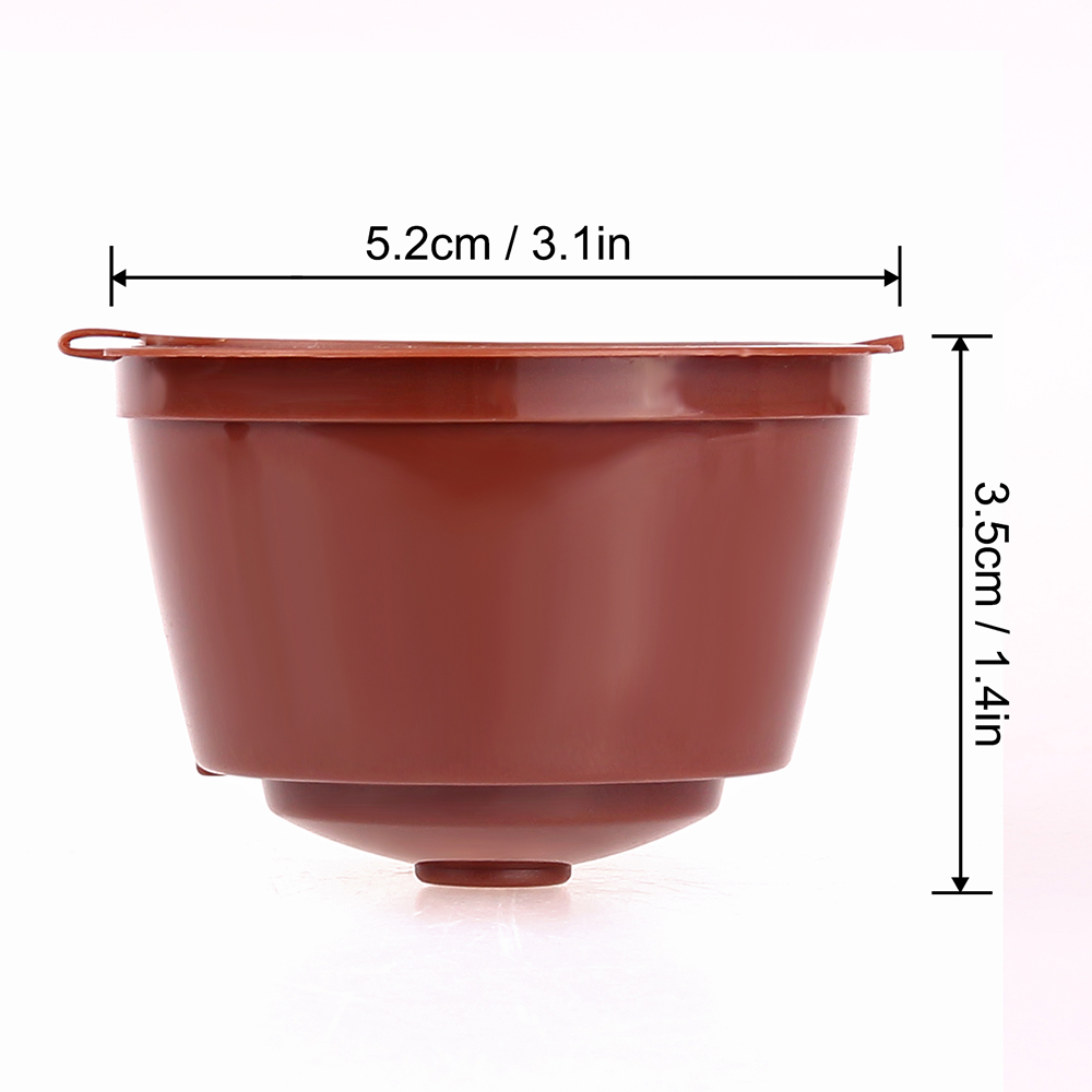 Cápsula de café recargable de plástico de 8 colores Compatible con modelos Dolce Gusto para rellenar cestas de filtro taza de café