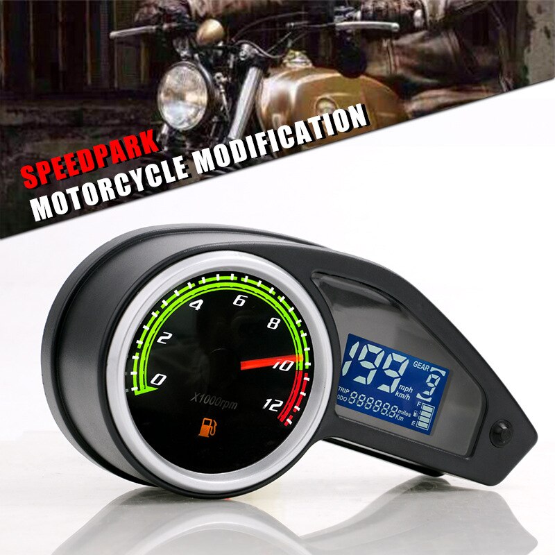 RPS Hawk Digital Speedometer Speed Slope Meter Inclinometer Compass HUD Latitude Longitude Waterproof LCD Motorcycle Accessory