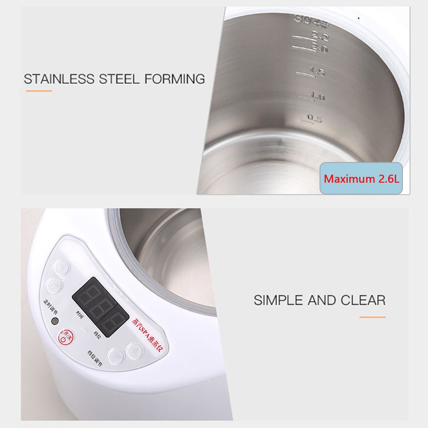 Comfortable Sauna Steamer Generator Steam SPA Pot Fumigation Machine with Remote Control for Body Therapy Relieve Pressure