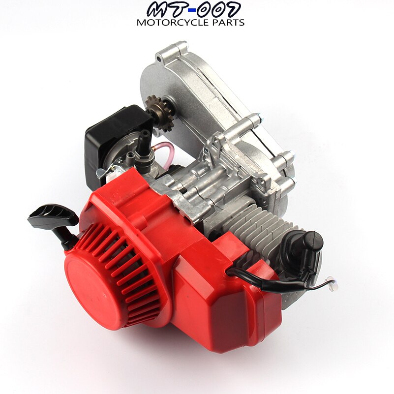 High Performance 49CC 2 Stroke Motor Engine with T8F 14t Gear Box Easy to Start Pocket Bike Mini Dirt Bike Engine DIY Engine