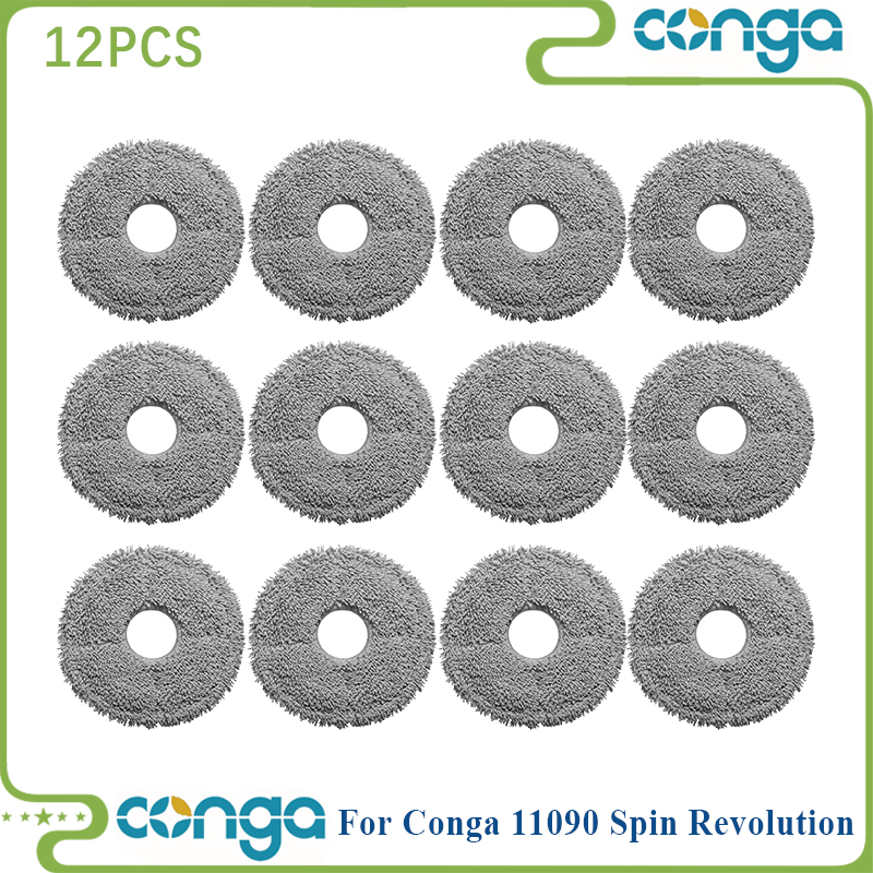 Fit For Cecotec Conga 11090 Spin Revolution Robot Vacuum Parts Roller Side Brush Hepa Filter Mop Cloth Rag Dust Bag accesorios