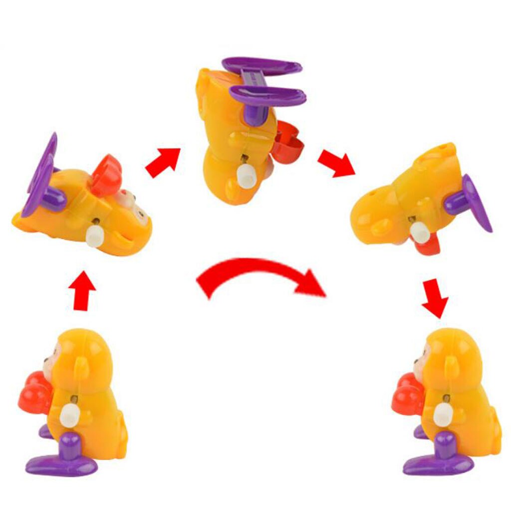 Wind-UP Plastic Back Flip Animal Mechanical Clockwork Windup Toy Collectible