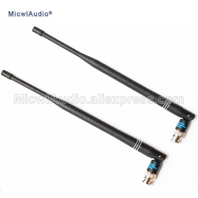 Microphone Antennas 470-542MHZ 638-698MHZ 774-865MHZ BNC Bayonet Antennas For Shure Wireless Microphone System MicwlAudio