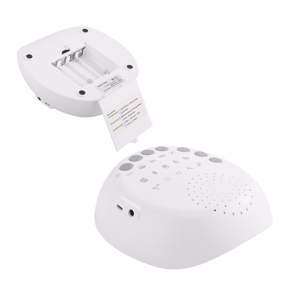 Weiß Lärm Maschine Für Schlafen & Entspannung Für Baby Schlaf Alarm Erwachsene Büro Reise USB Aufladbare/Batterie zeitgesteuert Abschaltung