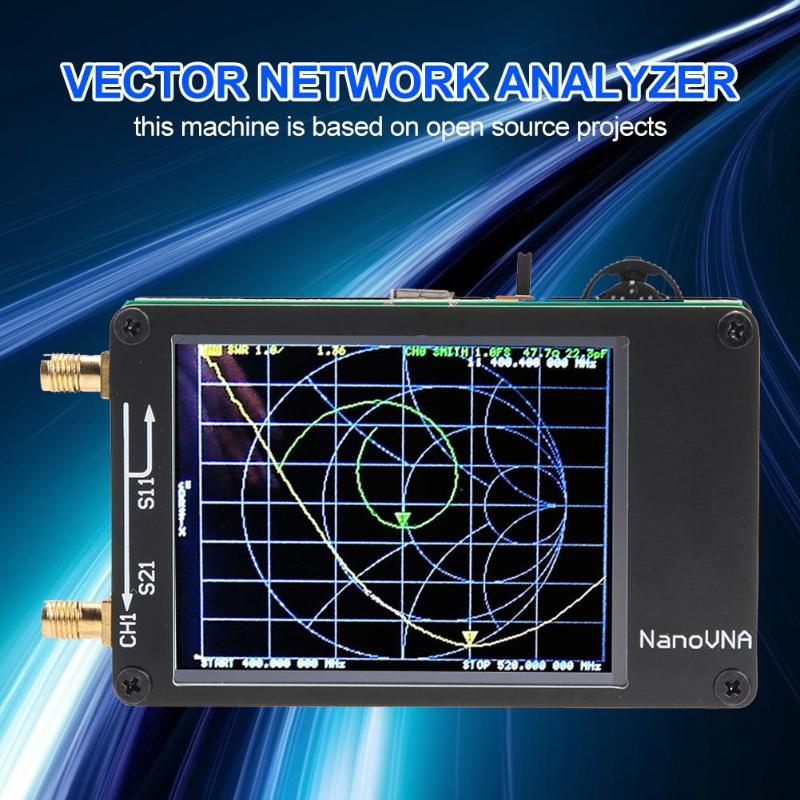 Network Antenna Analyzer Nano VNA-H Portable Digital LCD Display Vector Network MF HF VHF UHF Antenna Analyzer Standing Wave