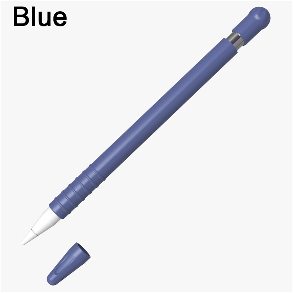 Weiche Silikon Schützende Beutel Taschen wtih 2 Tipps Nib Abdeckung Hülse Wrap Spitze Halter Für Apple Bleistift 2 iPad Pro: Style2 blue