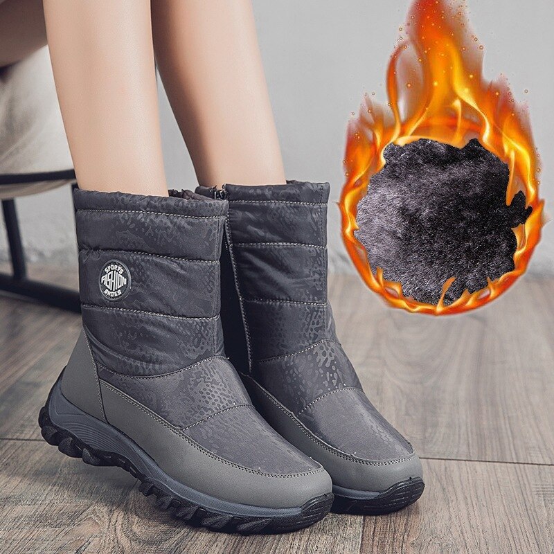 Yween dameslaarzen, waterdicht, dames winterschoenen, warme, zachte, antislip, gratis verzending, outdoorlaarzen voor dames