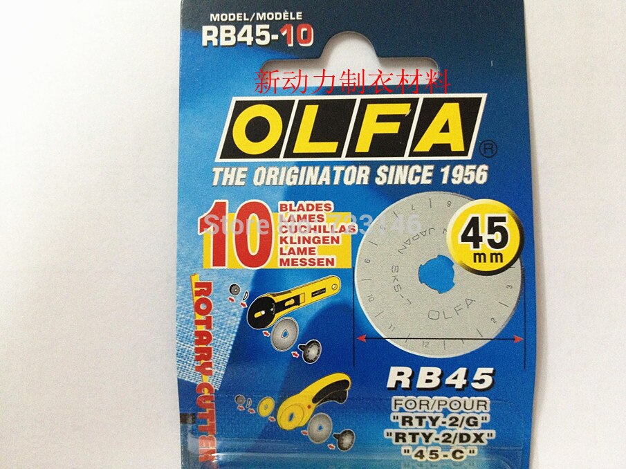 Tijeras de Tesoura Frozen 10 Psc hecho en Japón Olfa RB45-10 45mm hoja de corte rotatorio Rotatif Rundschneider Taglierina Rotante