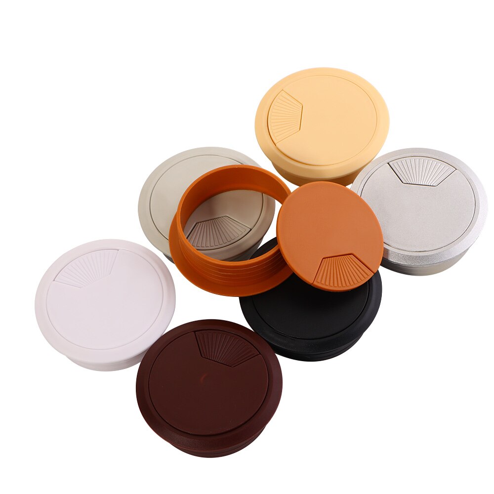 1 Pcs Bureau Praktische 60Mm Plastic Kabel Clips Hole Cover Computer Draad Netjes Kabel Organizer Houder