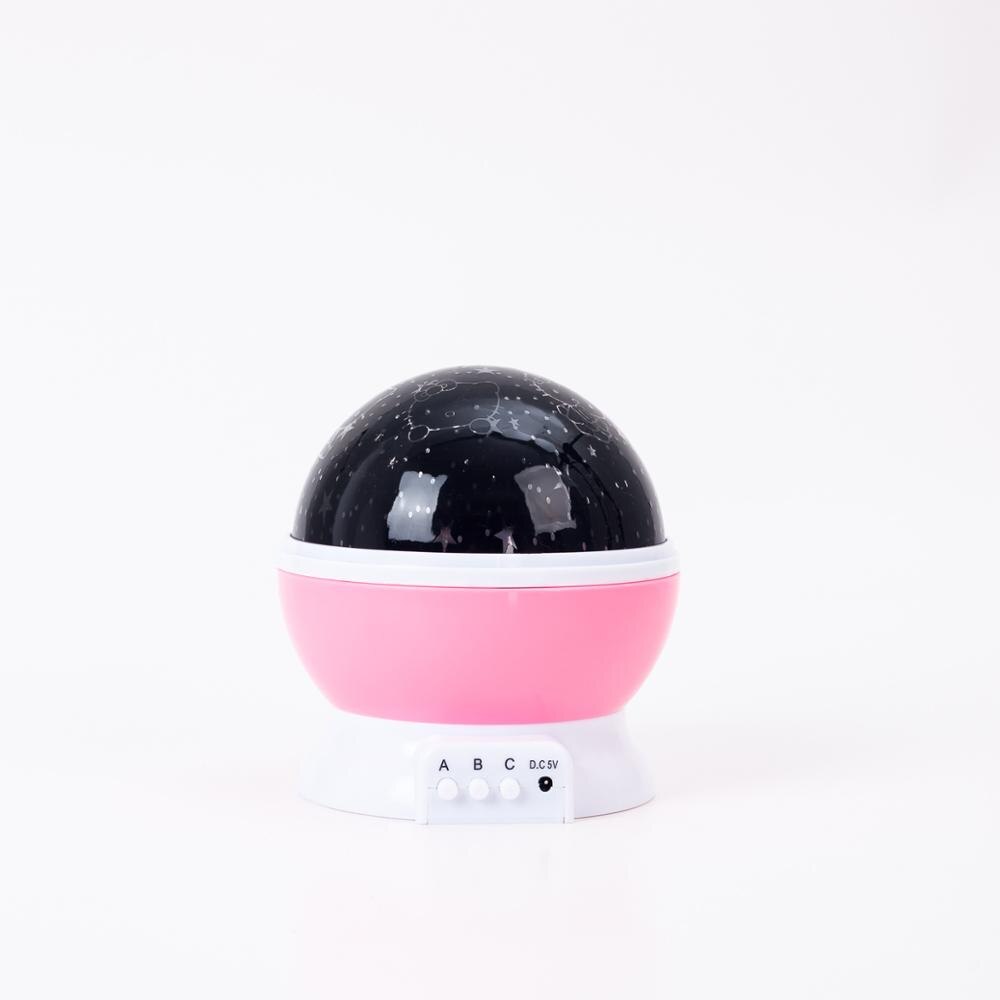 LED Sternen Projektor Lampe - Rotierender Mond Sternenhimmel - Leuchtendes Spielzeug für Baby Schlaf