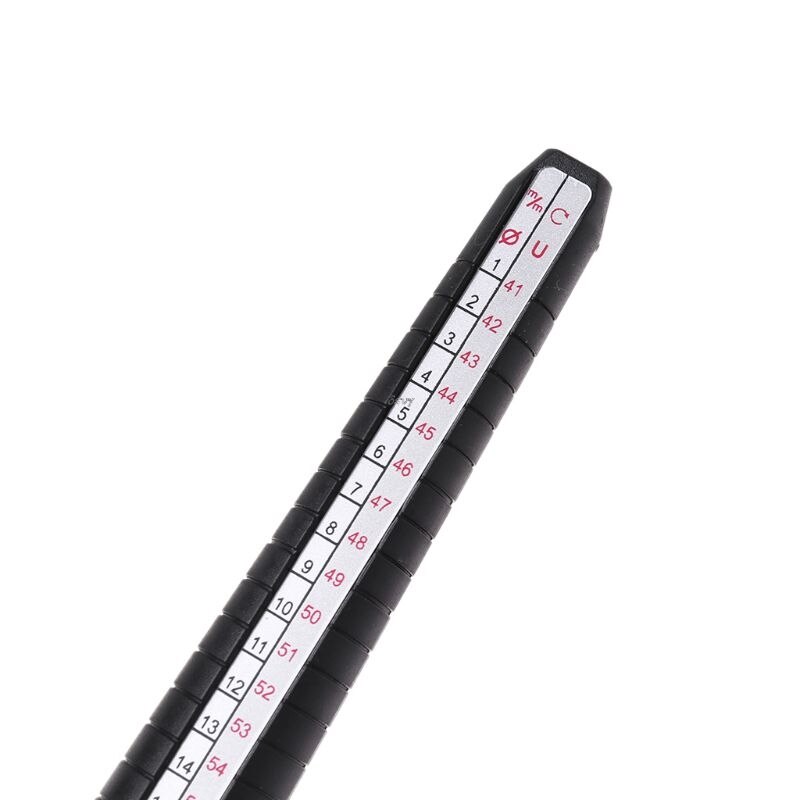Plastic Ring Size Mandrel Stick Finger Gauge Ring Sizer Measuring Jewelry Tool