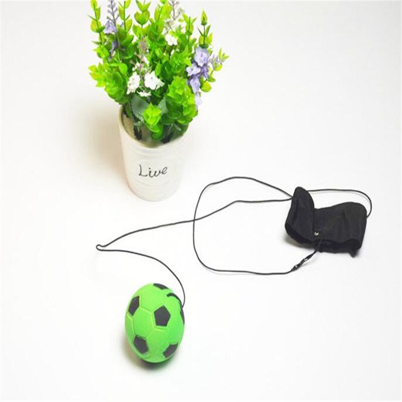 Kinderen Speelgoed Bouncy Vinger Band Bal Elastische Rubberen Bal Voor Pols Oefening Hand Vinger Stijfheid Relief Pols Bounce Bal: green football