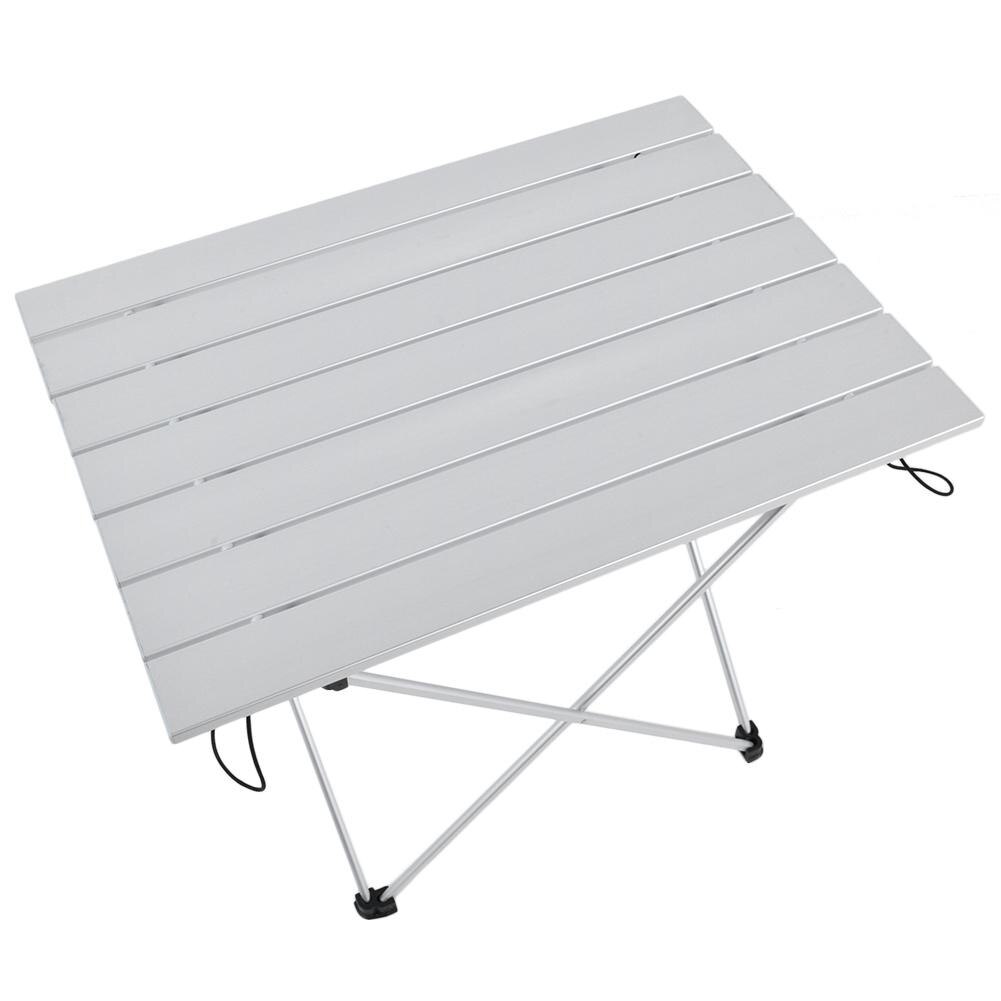 Holdbart bærbart aluminiumslegeringsbord sammenleggbart skrivebordbord utendørs piknik spisebord skrivebord krakk piknik sammenleggbart bord