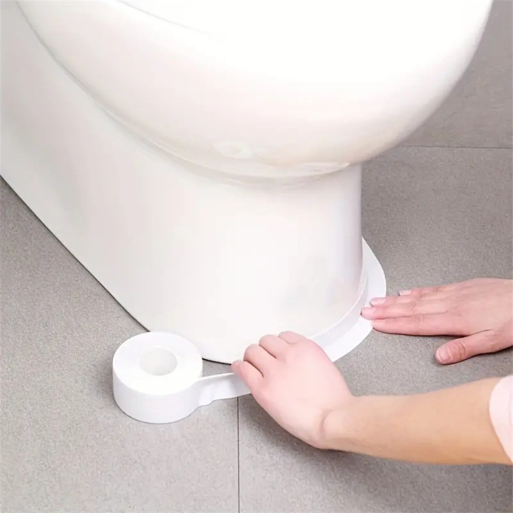 1/1.5/3.2/5 M Self-Adhesive Caulk Tape - Waterproof PVC Seal Strip for Bath Sink & Toilet Oil-Proof Kitchen Wall Corner Sticker