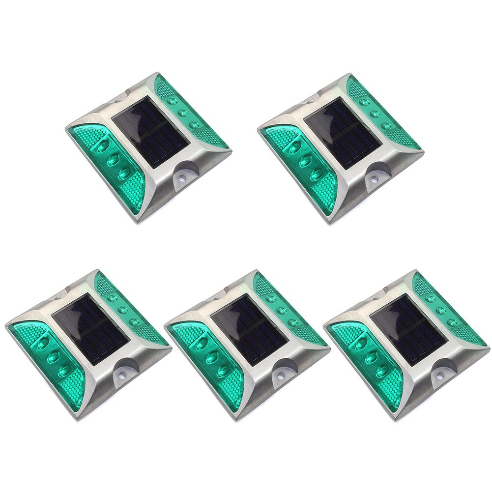 Warning Street Pathway Lamp Garden Square Ground Steady Outdoor Brick Traffic Solar Power Road Stud Light Path Deck