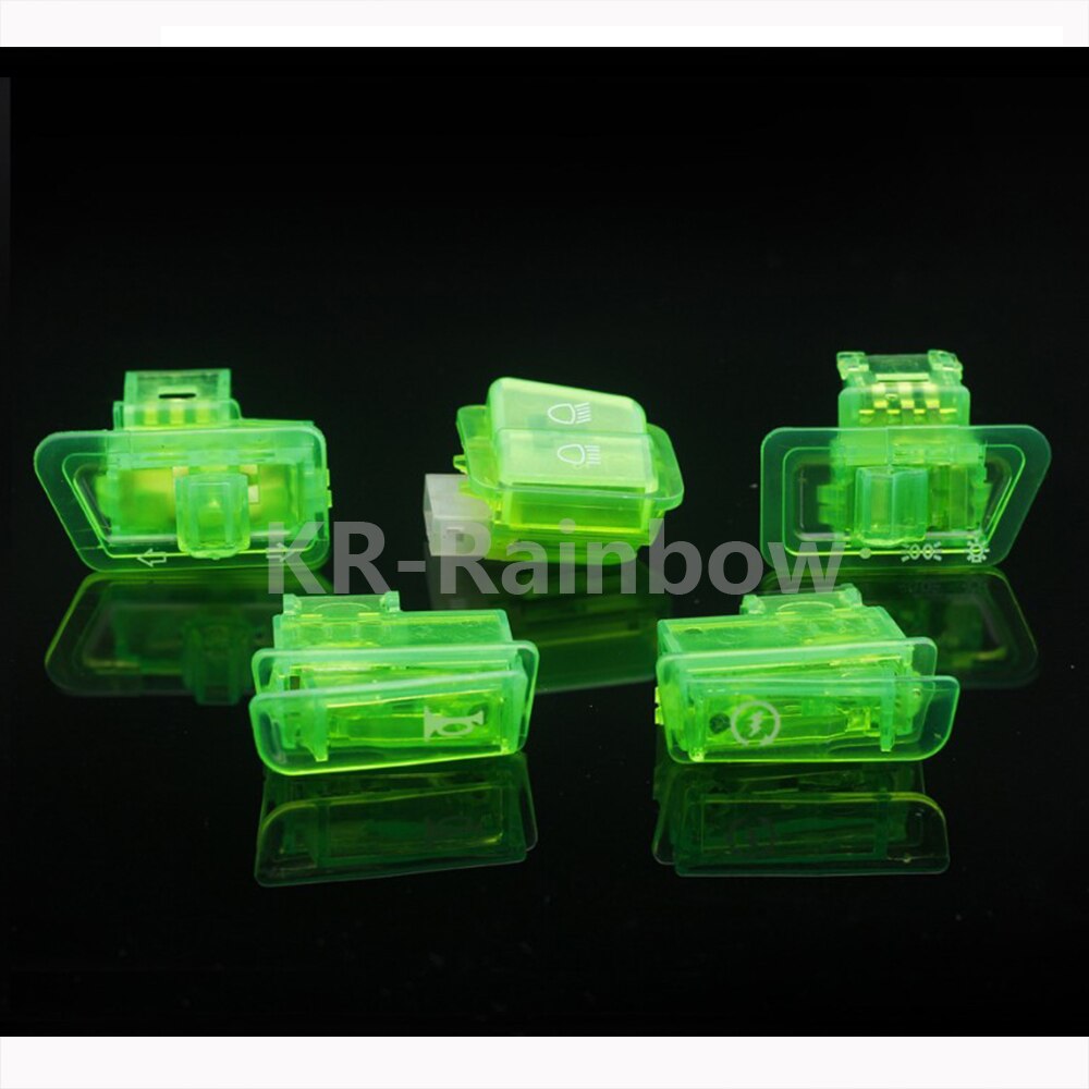 6 farver  gy6 kontakter 50cc 125cc 150cc knallert scooter hoved lys horn dæmper sving starter enkelt kontakt knap 5 stk.