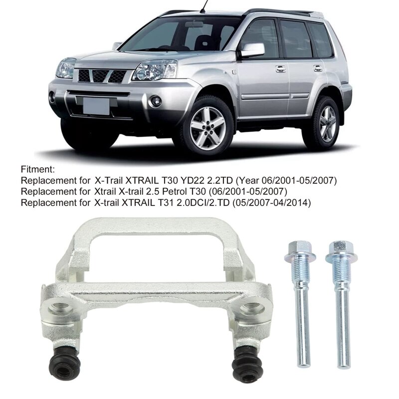 Car Rear Brake Caliper Bracket for Nissan Xtrail X‑Trail T30 T31 Rear Brake Caliper Bracket Carrier Hanger Replacement