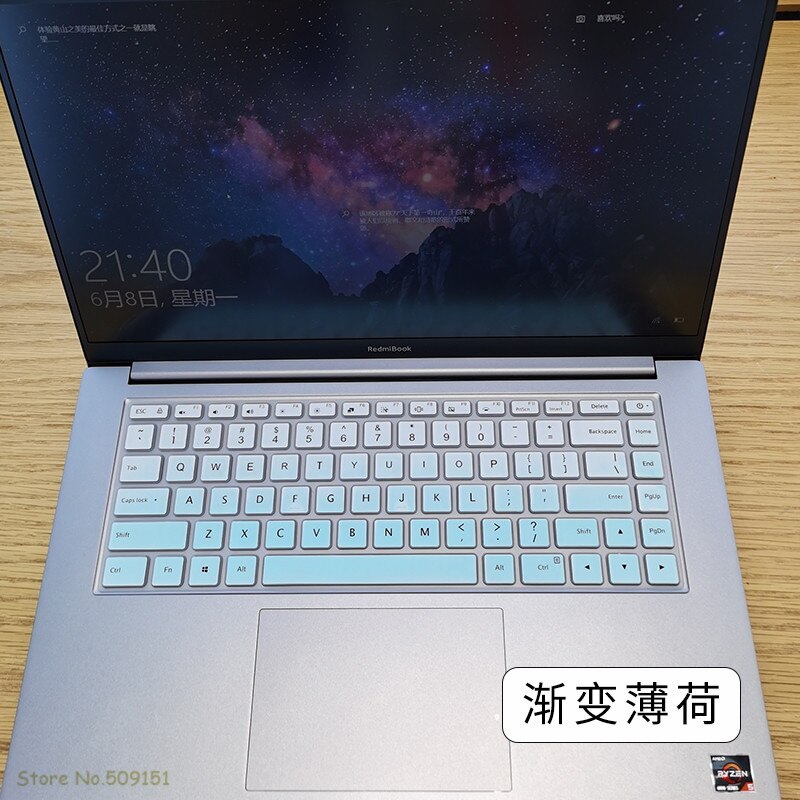 Funda protectora de silicona para Xiaomi Mi Notebook Pro 15, cubierta protectora para teclado de ordenador portátil RedmiBook Pro 15