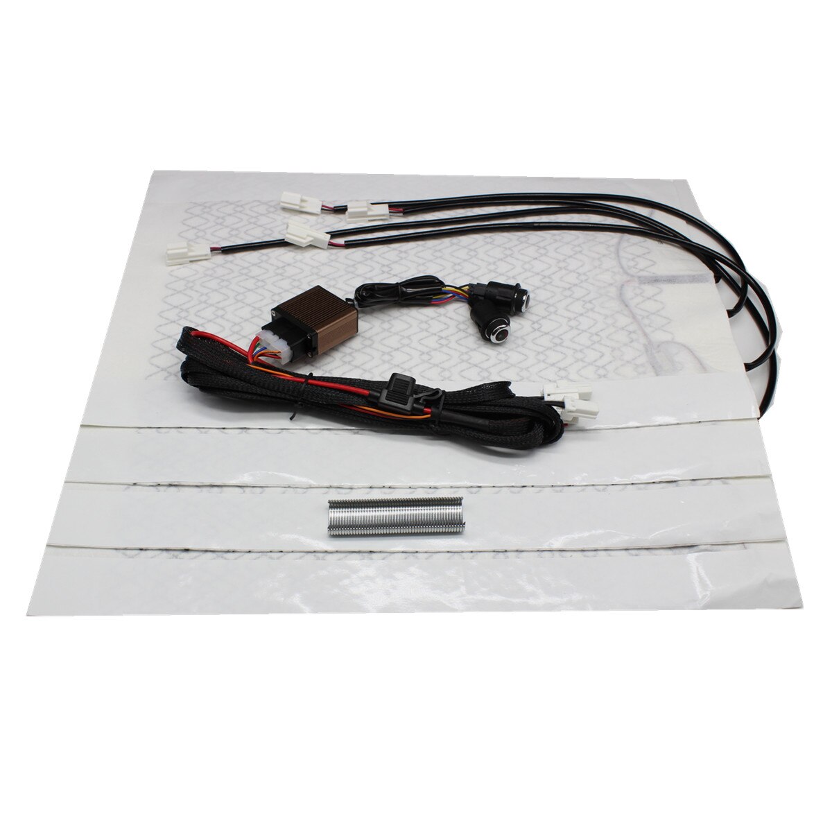 2 Seat Installation 6 Level 12V Carbon Fiber Unive... Grandado