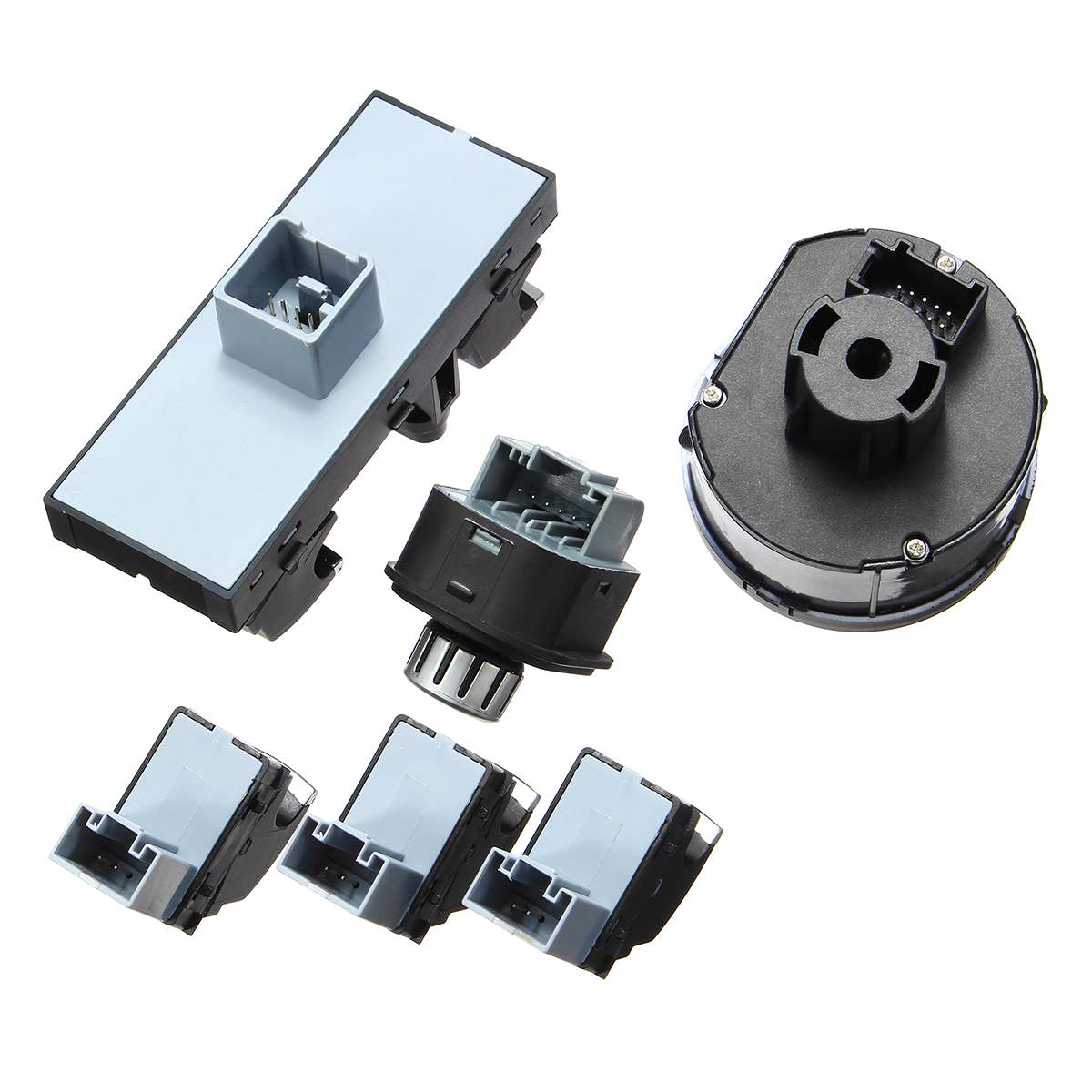 5ND959855 5ND959565A 6pcs Window Control Switch Headlight Mirror Switch Button For VW/Passat CC B6 Golf MK6 Jetta MK5