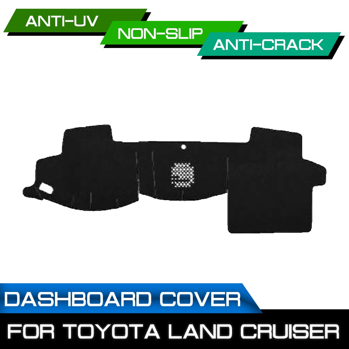 Auto Dashboard Mat Anti-Vuile Antislip Voor Toyota Land Cruiser Dash Cover Mat Uv-bescherming Schaduw