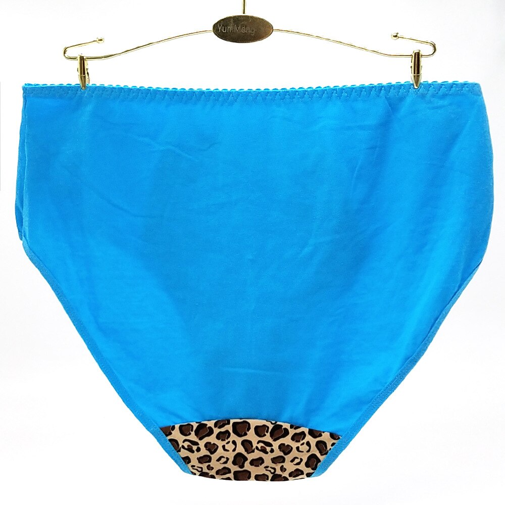 1-10 pcs/lot Big yards 2XL/3XL/4XL panties Large plus size Leopard ladies cotton underwear Women's Mummy pants 89282