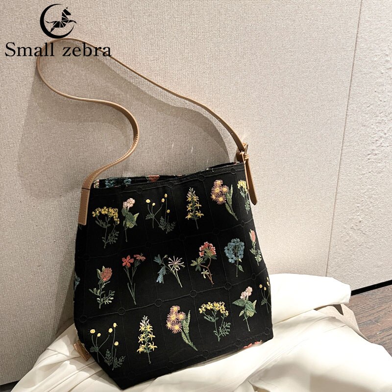 2022 Lente Alle Dingen Groeien Tote Tas Dames 2022 Canvas Tas Grote Capaciteit Een Schouder messenger Bag