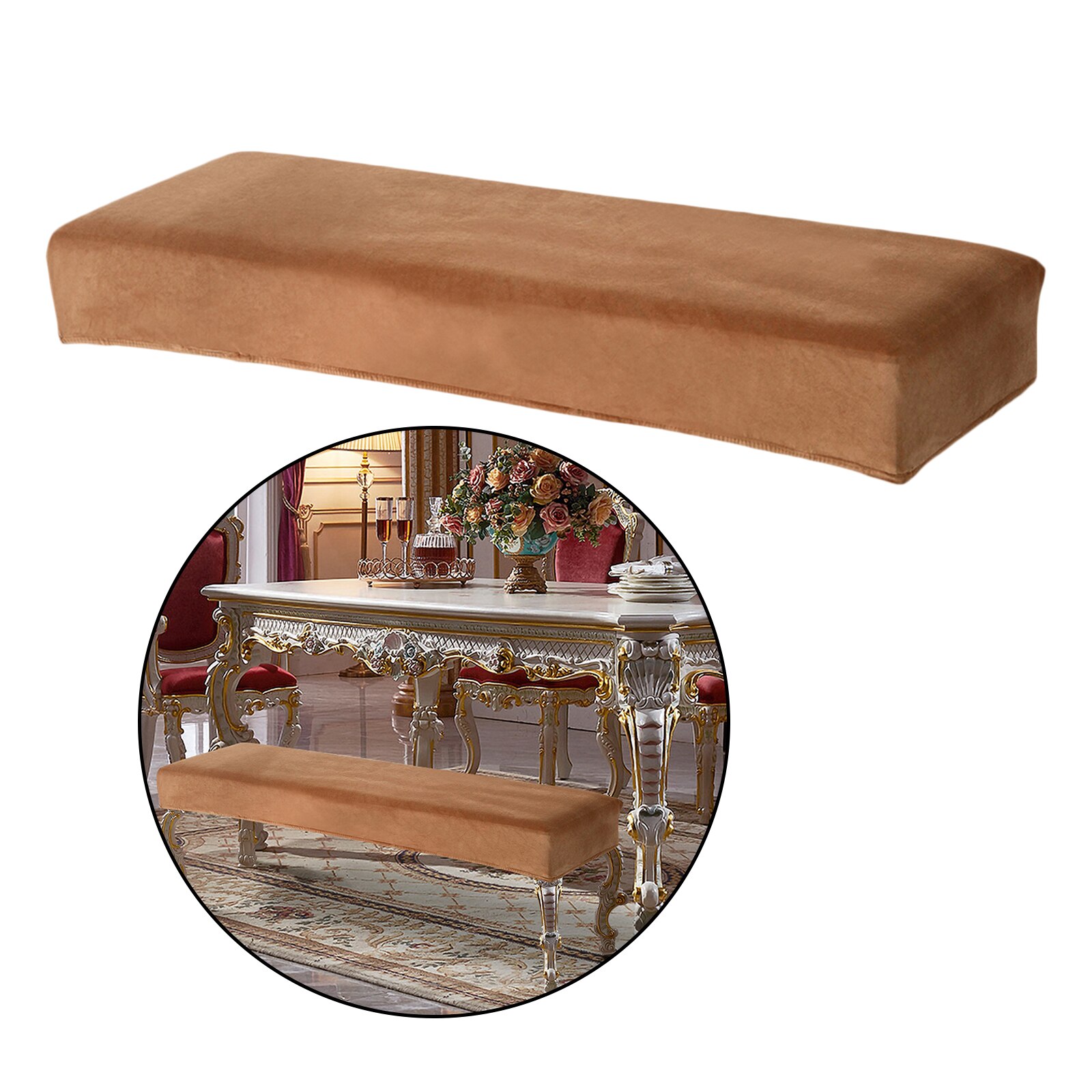 Removable Washable Bench Protector for Living Room, Bedroom, Kitchen Bench Cover