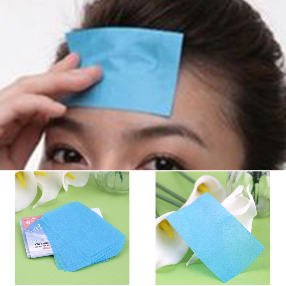 4 packs (200 Pcs) Paper Pulp Random Control Absorption Film Tissue Makeup Blotting Paper GYH