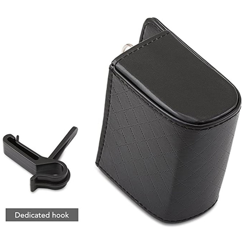 Auto Vent Outlet Trash Box PU Leather Car Phone Holder Storage Bag Organizer Automobile Hanging Box Car Styling bag