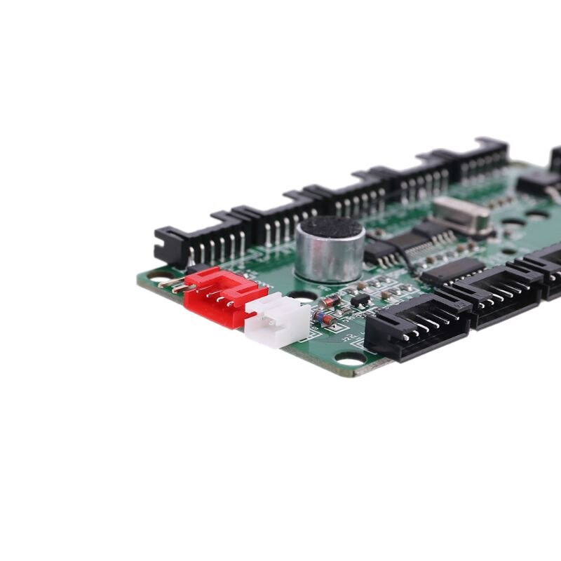 Adjustable Music Computer PC RGB Cooling Fan Controller Control Panel for CPU+IR Remote Control Heat Sink Accessories