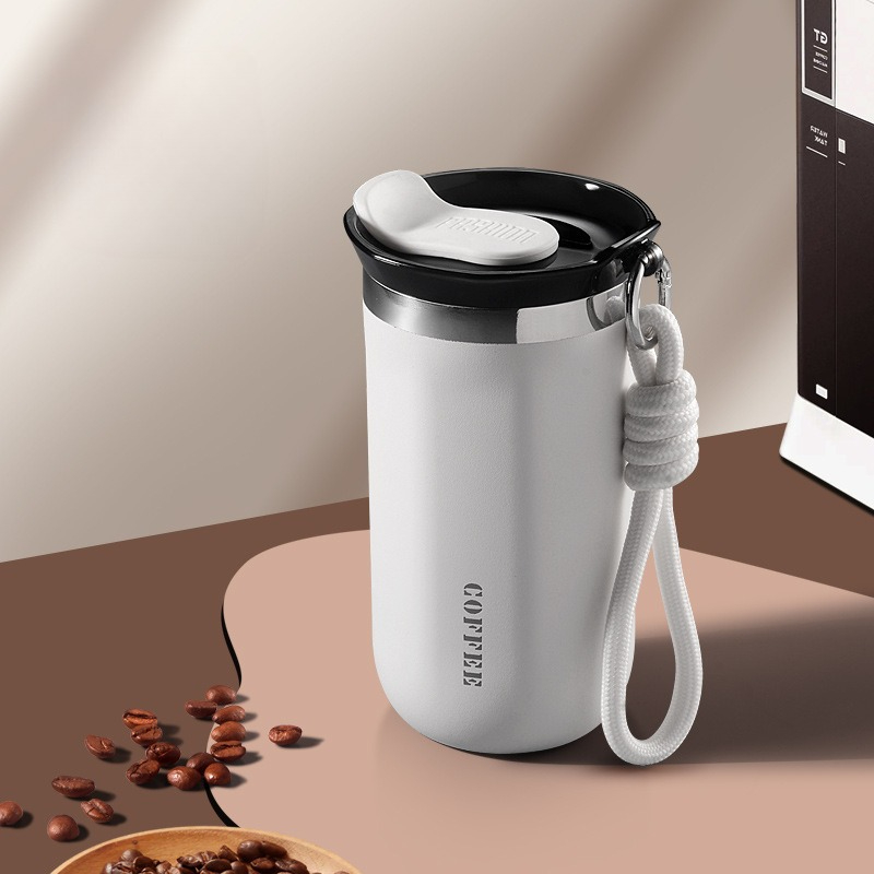 304 Stainless Steel Thermos Cup Large Capacity Coffee Cup Portable Water Cup: green