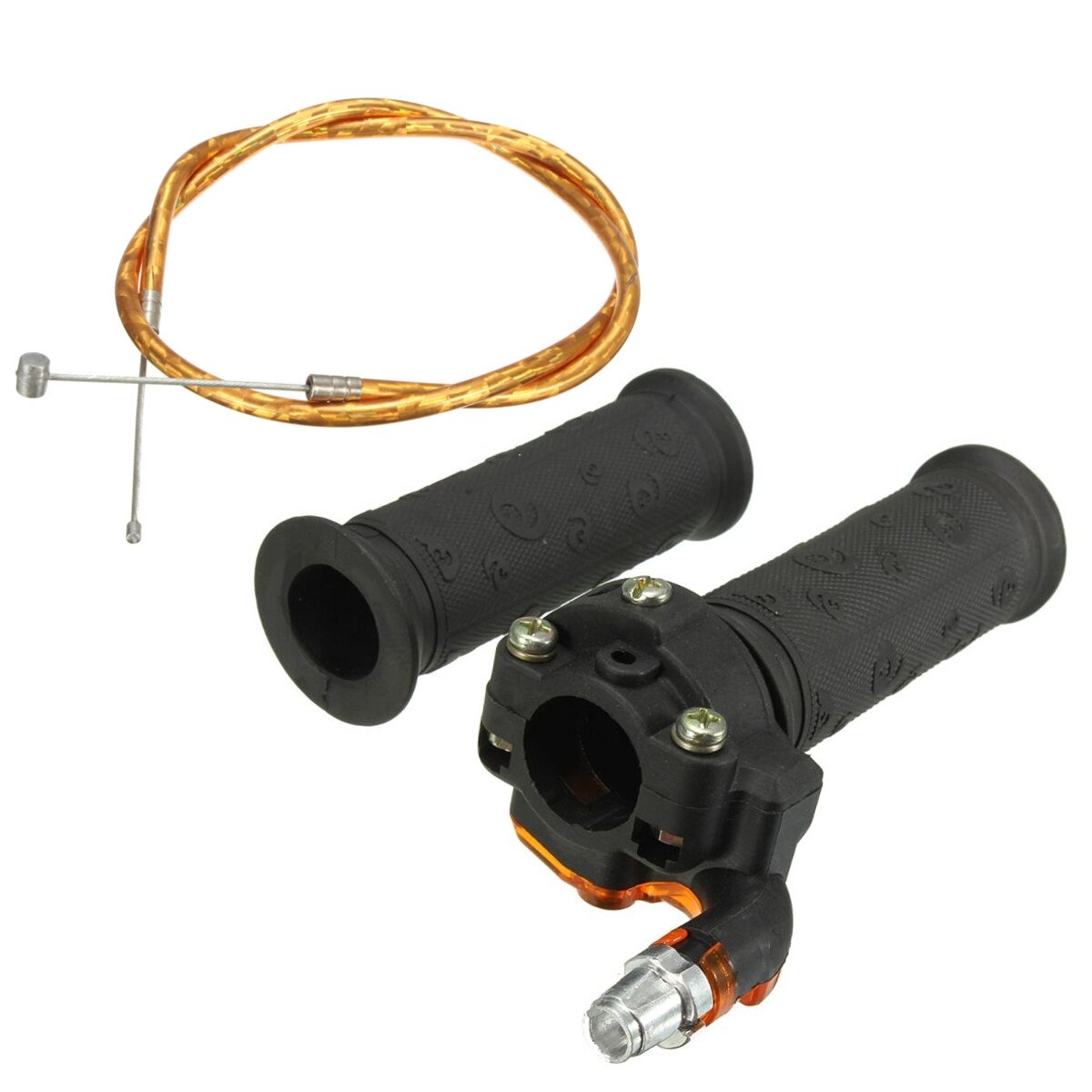Black Restrictable Twist Throttle Cable Set For Mini 47cc 49cc Moto Bike Dirtbike Quad