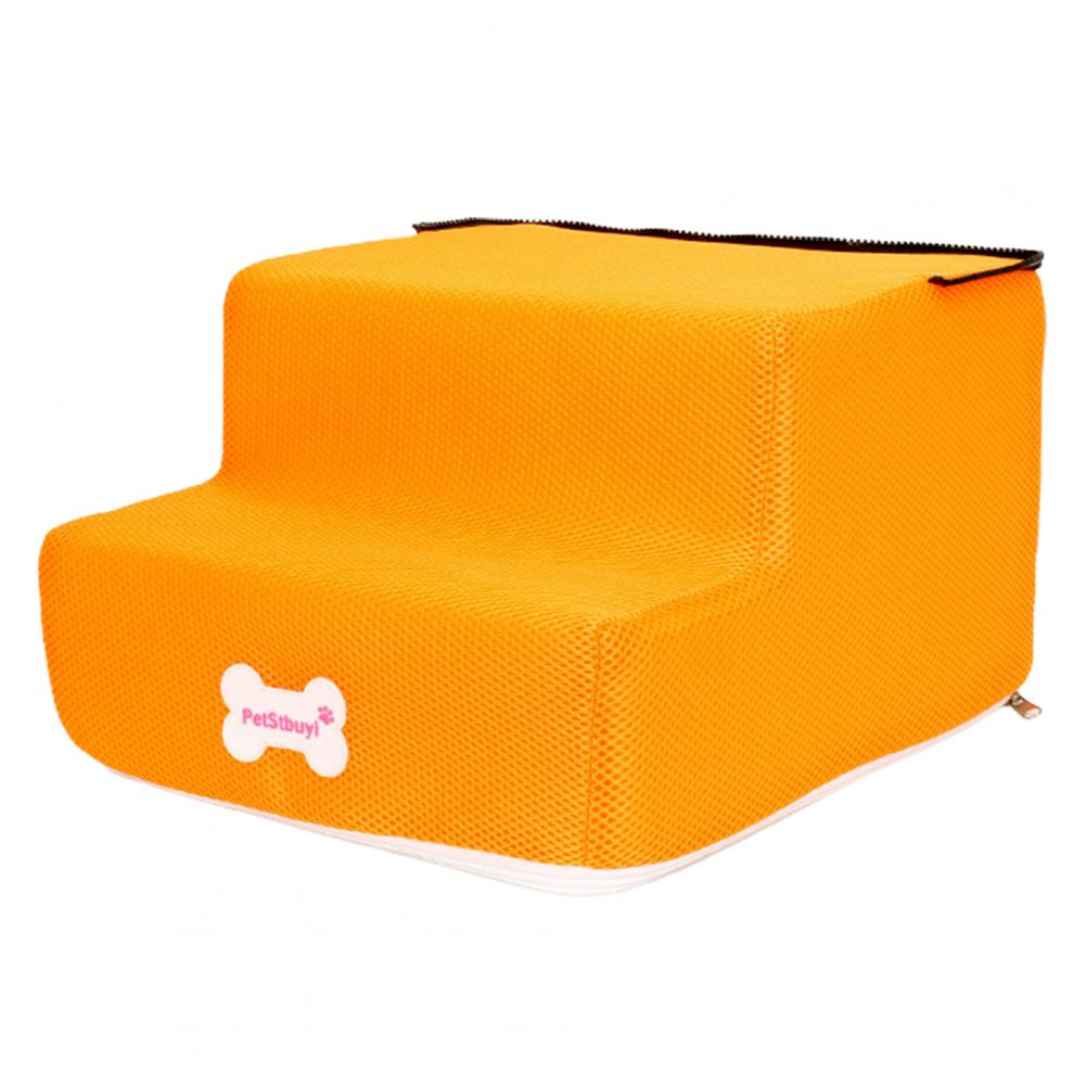 Dog Climbing Ladder Safe Pet Ladder 12 Colors Climbing Durable Sturdy Dog Climbing Ramp: Orange