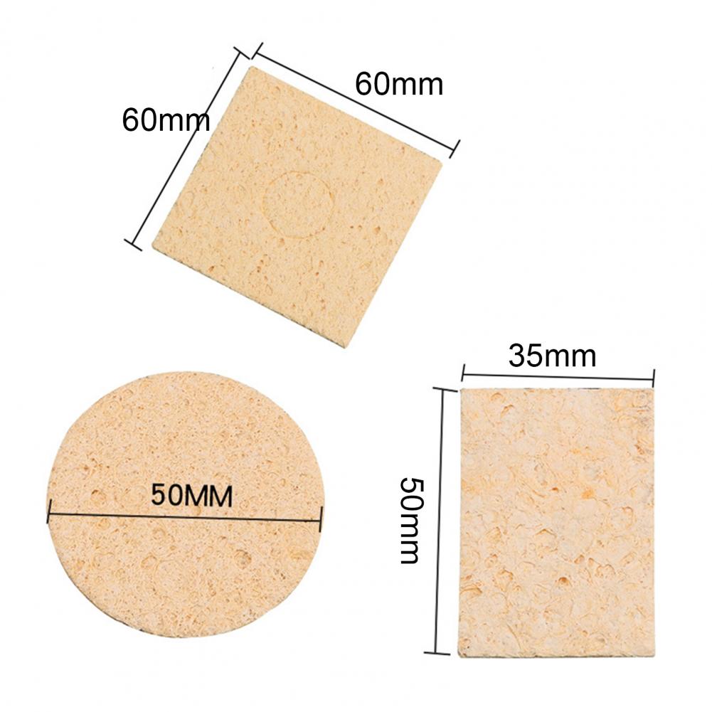 100Pcs Lassen Spons Hoge Temperatuur Weerstand Herbruikbare Soldeerbout Vervanging Reiniging Pad Voor Elektrische Soldeerbout