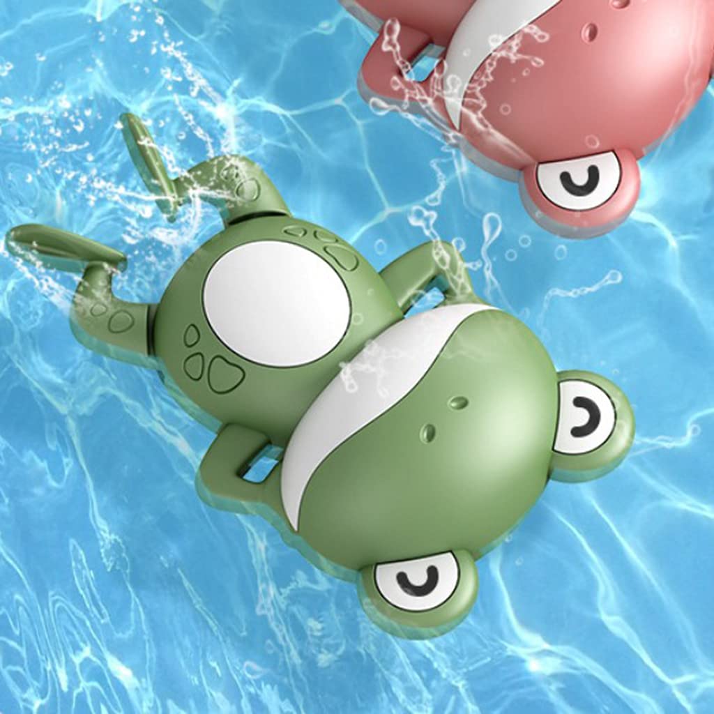 Baby Bath Toys Animal Cute Cartoon Frog Dog Crab Water Toys For Bathroom Swimming Pool Chain Clockwork Toy Kids Christmas